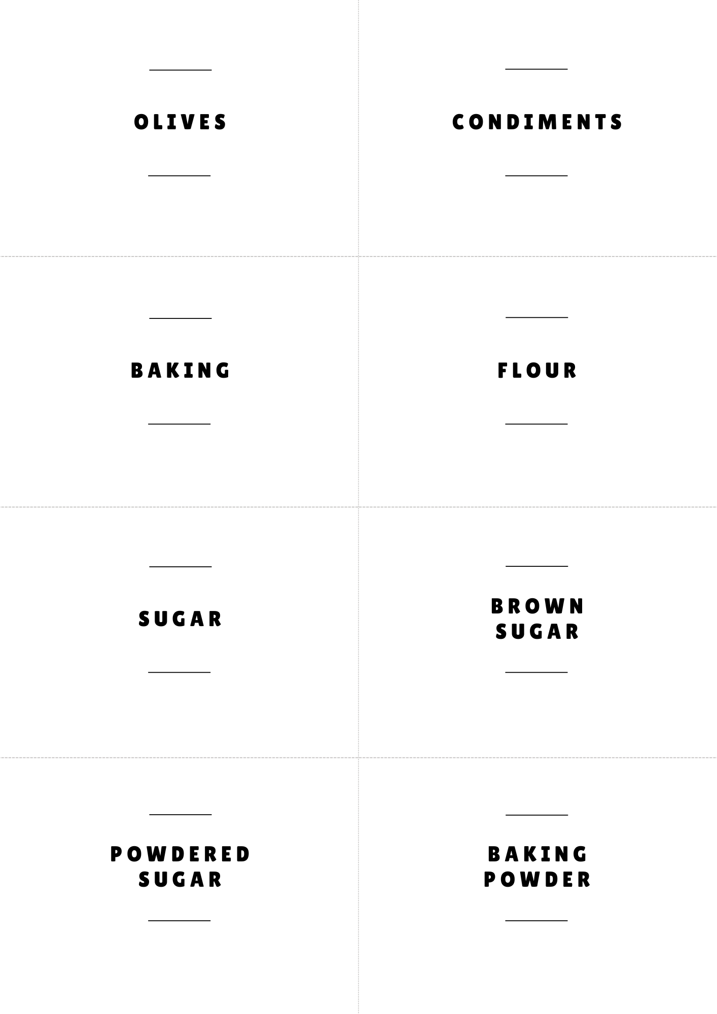 Pantry Peace Labels – Printable + Editable Canva Template