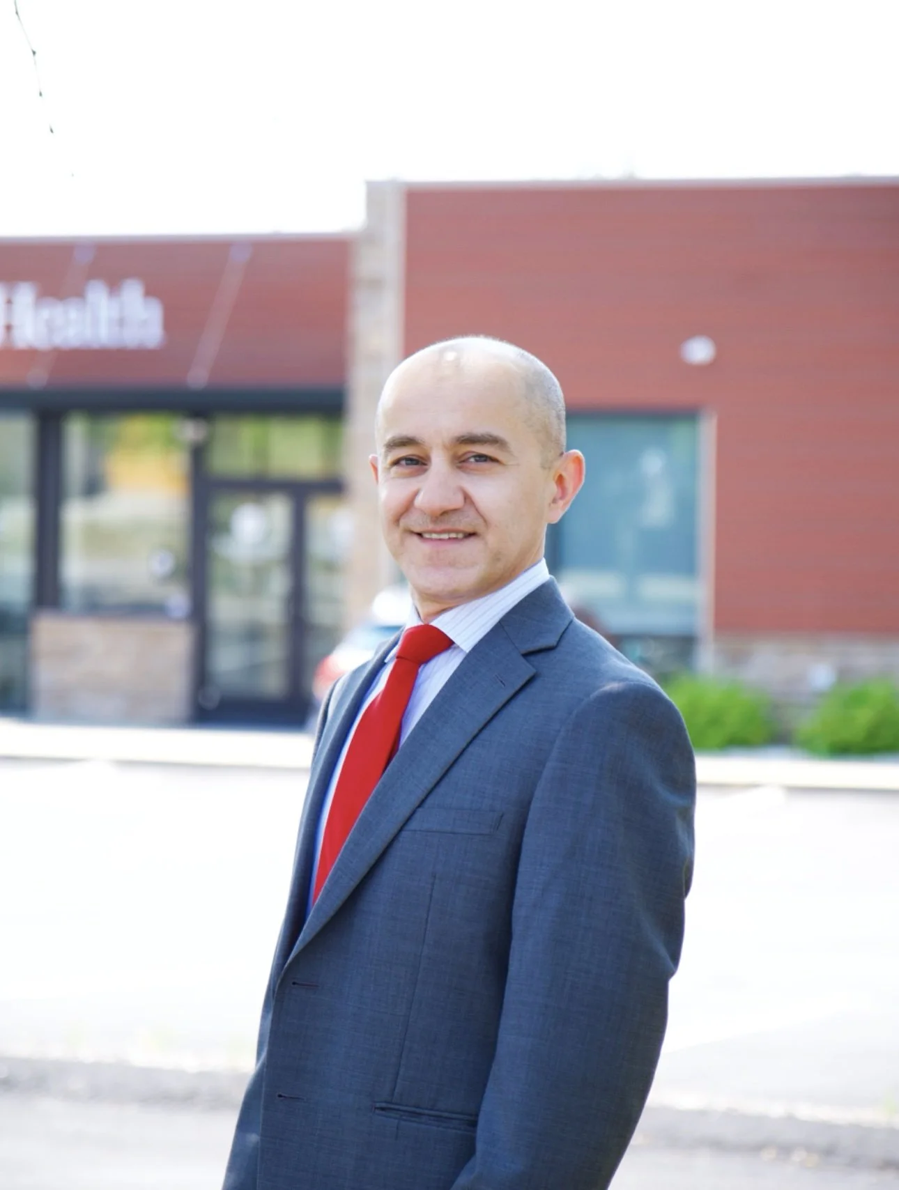 Dr. Farhad Hasan, board-certified endocrinologist serving Greater Pittsburgh, outside Chia Endocrinology and Wellness in Wexford PA