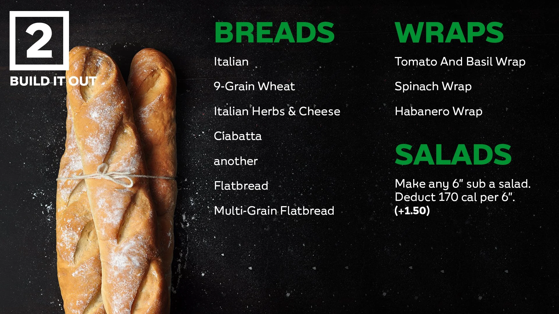 Subway, Digital Menu Boards