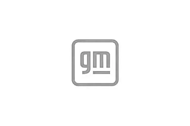 GM logo in gray on a white background.