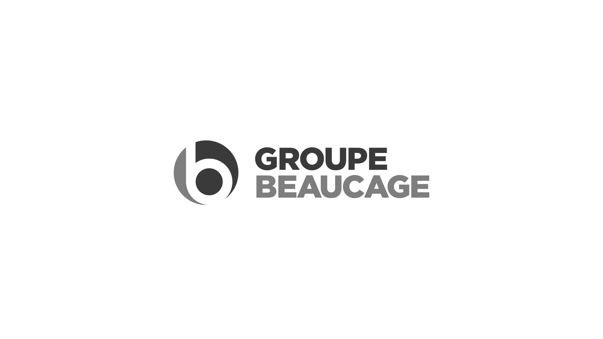 Groupe Beaucage logo with stylized 'b' icon and bold text in black and gray.