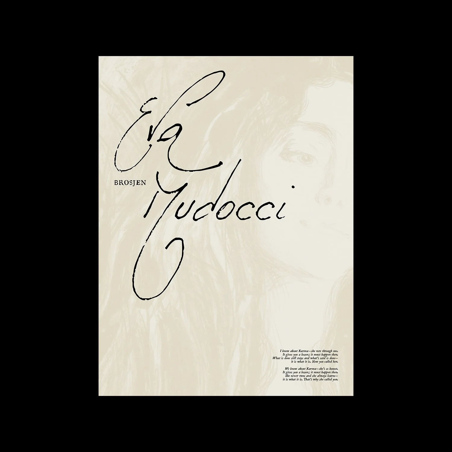 Poster – Edvard Munch – Eva Mudocci
