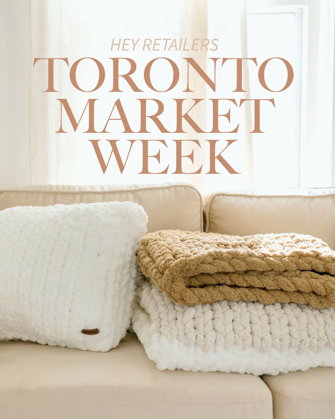 Toronto Market Week starts this Sunday🤍⁠
⁠
We're so excited to be exhibiting in the Home + Gift section at Booth #1140!⁠
⁠
If you're looking for unique, handcrafted Canadian products your customers will fall in love with, we'd love for you to stop b