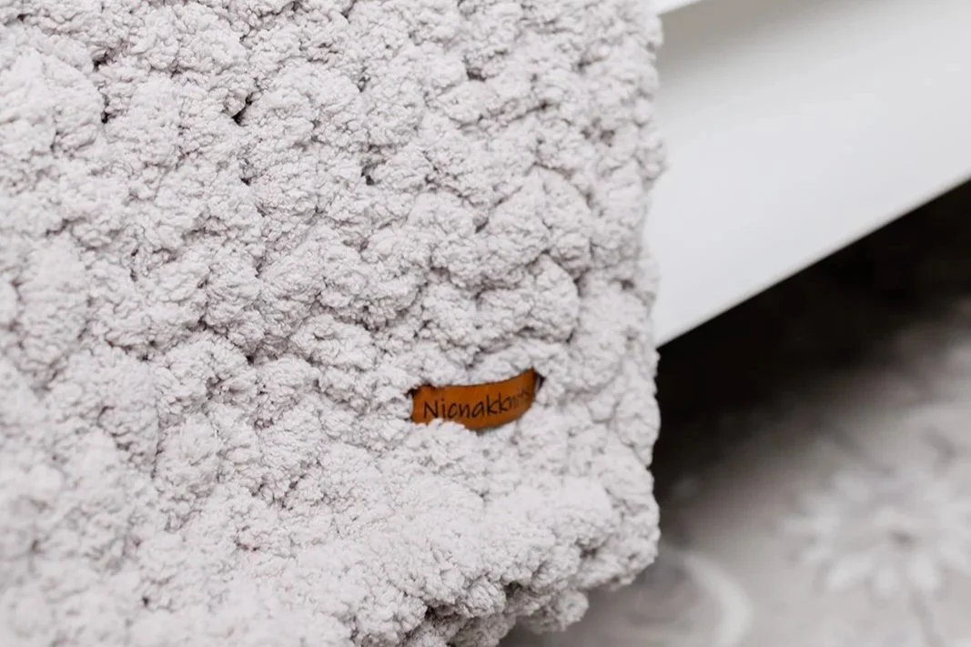Dust Chunky knit blanket