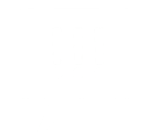Speech bubble containing three exclamation marks in white on a transparent background.