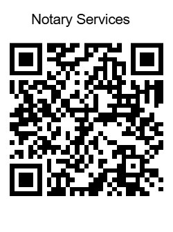 QR code with the text 'Notary Services' above it.