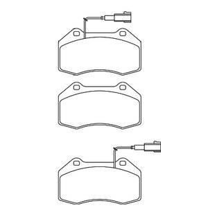 500 Abarth front brake pads