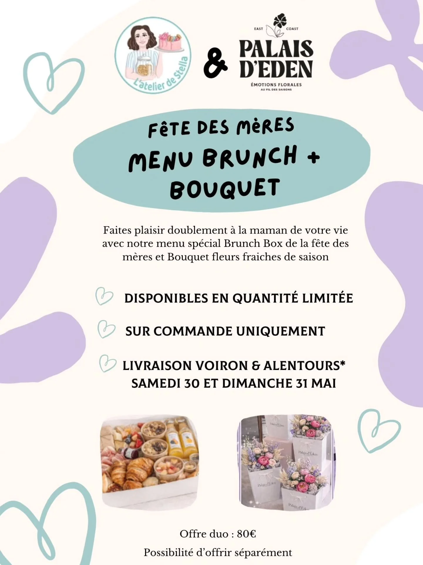✨ F&Ecirc;TE DES M&Egrave;RES &ndash;&nbsp; 30 et 31 MAI ✨

Et si cette ann&eacute;e, vous lui offriez bien plus qu&rsquo;un cadeau&hellip; un moment &agrave; savourer 💐

En collaboration avec @l.atelier.de.stella , nous avons imagin&eacute; une off