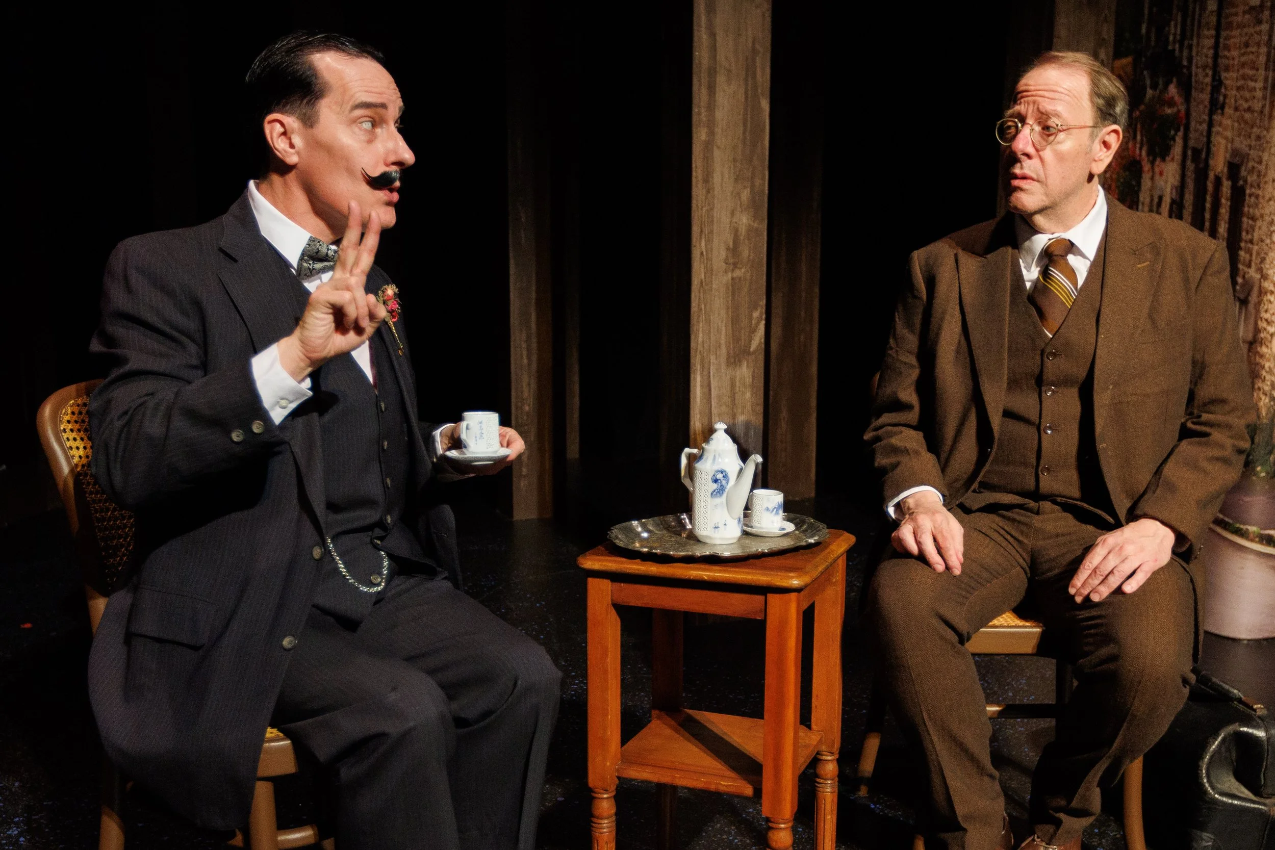 Poirot: The Murder of Roger Ackroyd at Lakewood Theatre Company, dir. David Sikking