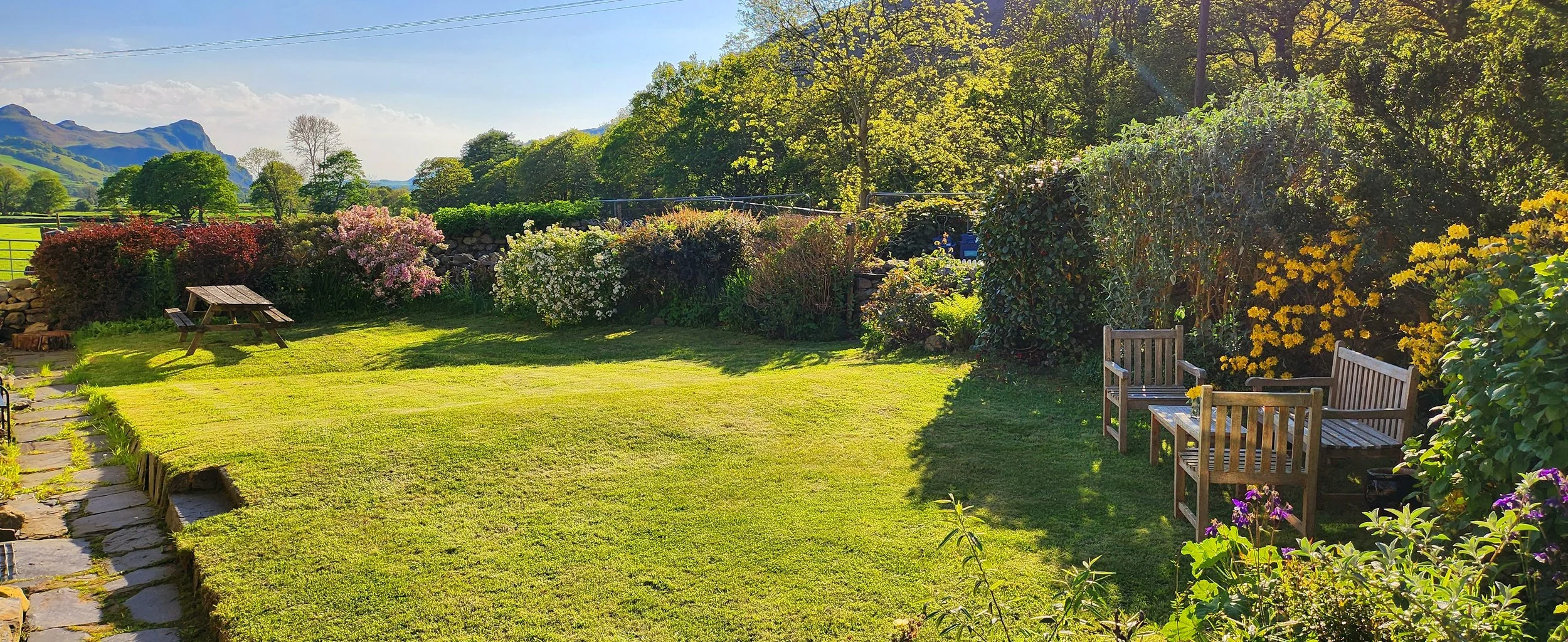 View from garden of Craig yr Aderyn (Birds' Rock) and the Dysynni Valley