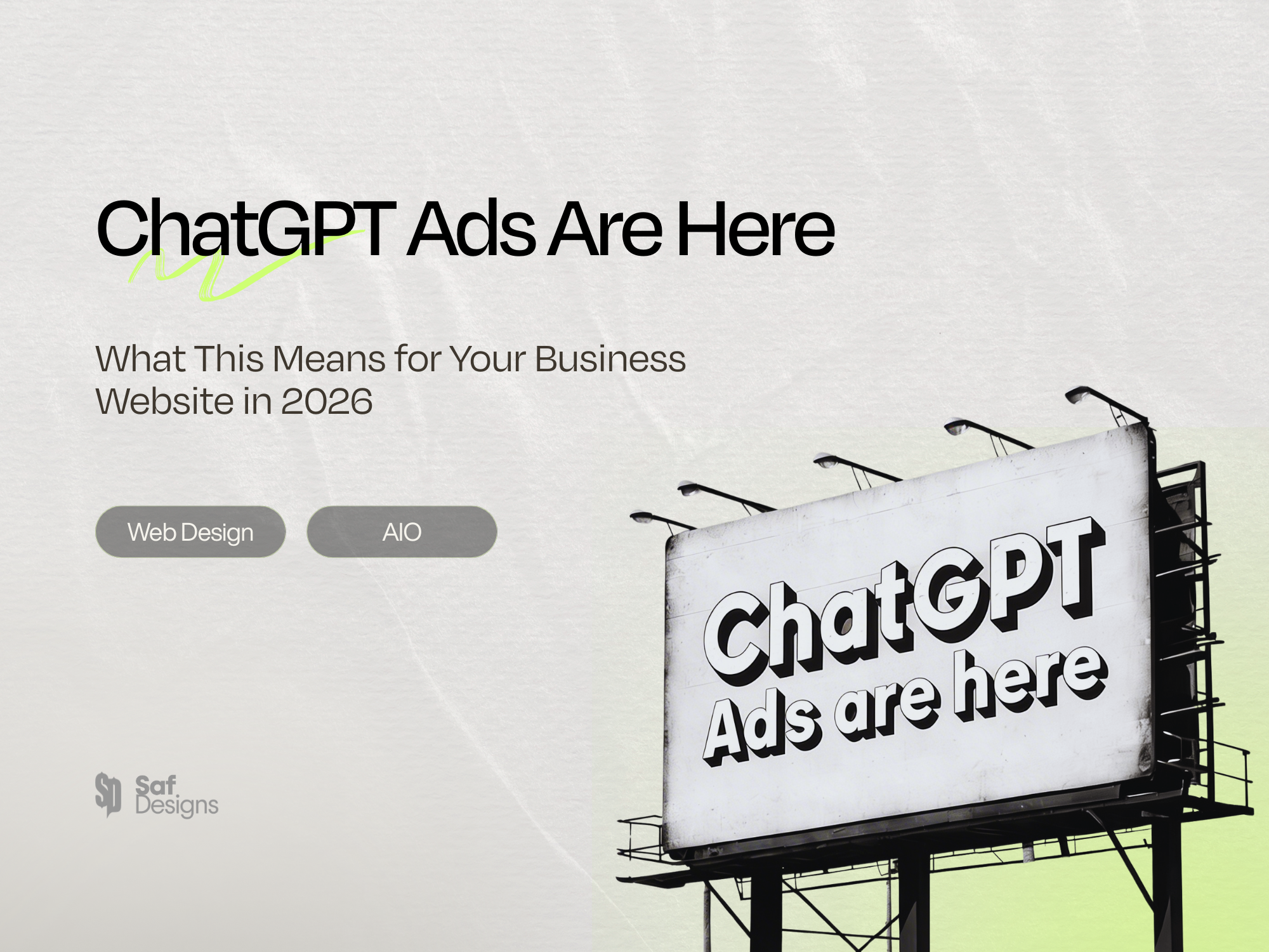 ChatGPT Ads Are Here: What This Means for Your Business Website in 2026