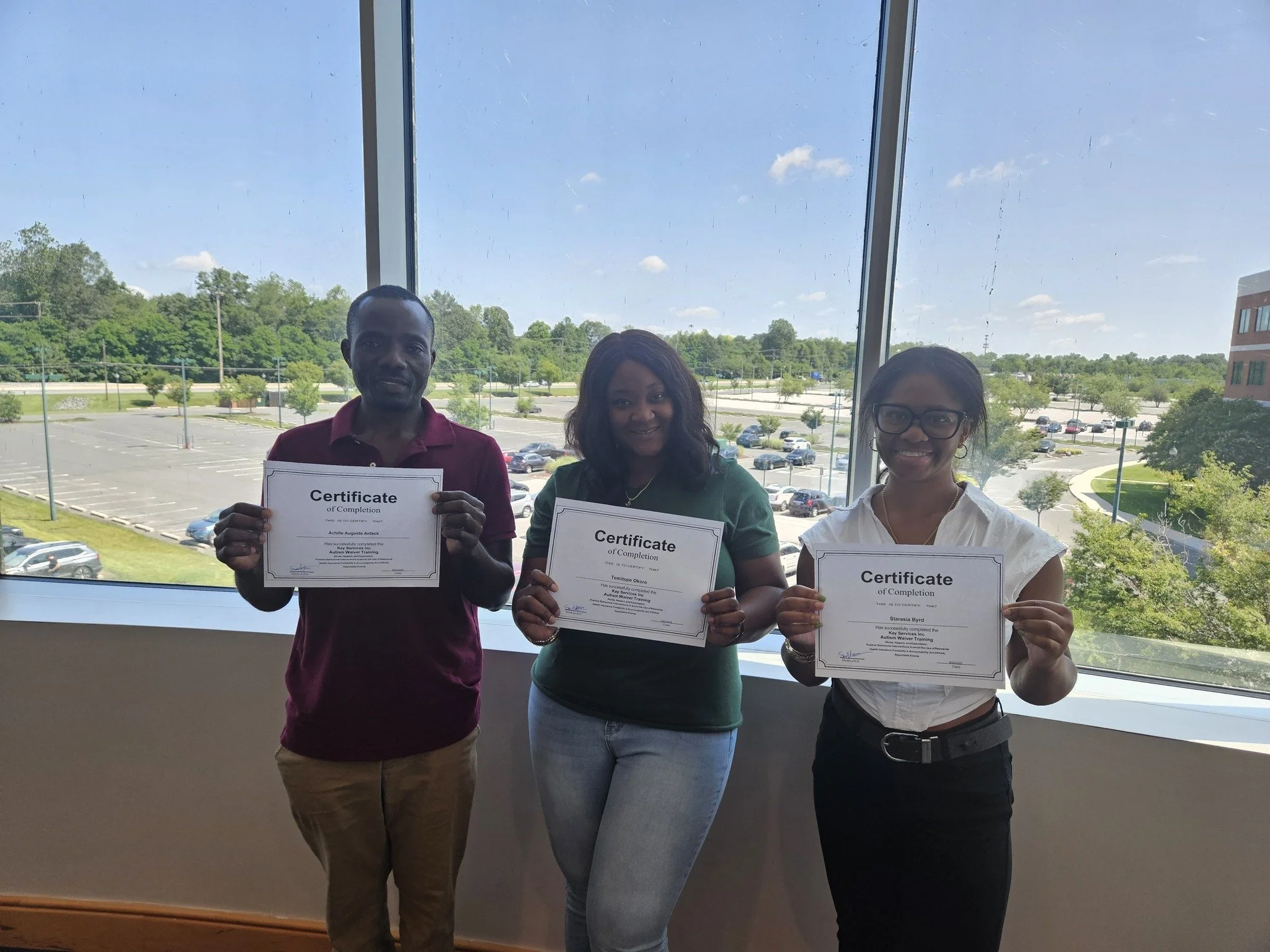 Orientation and Training Completed for New Direct Care Workers!
Today, we proudly completed orientation and training for three new Direct Care Workers who are now fully prepared to support families this summer through our Autism Waiver Program.
Durin