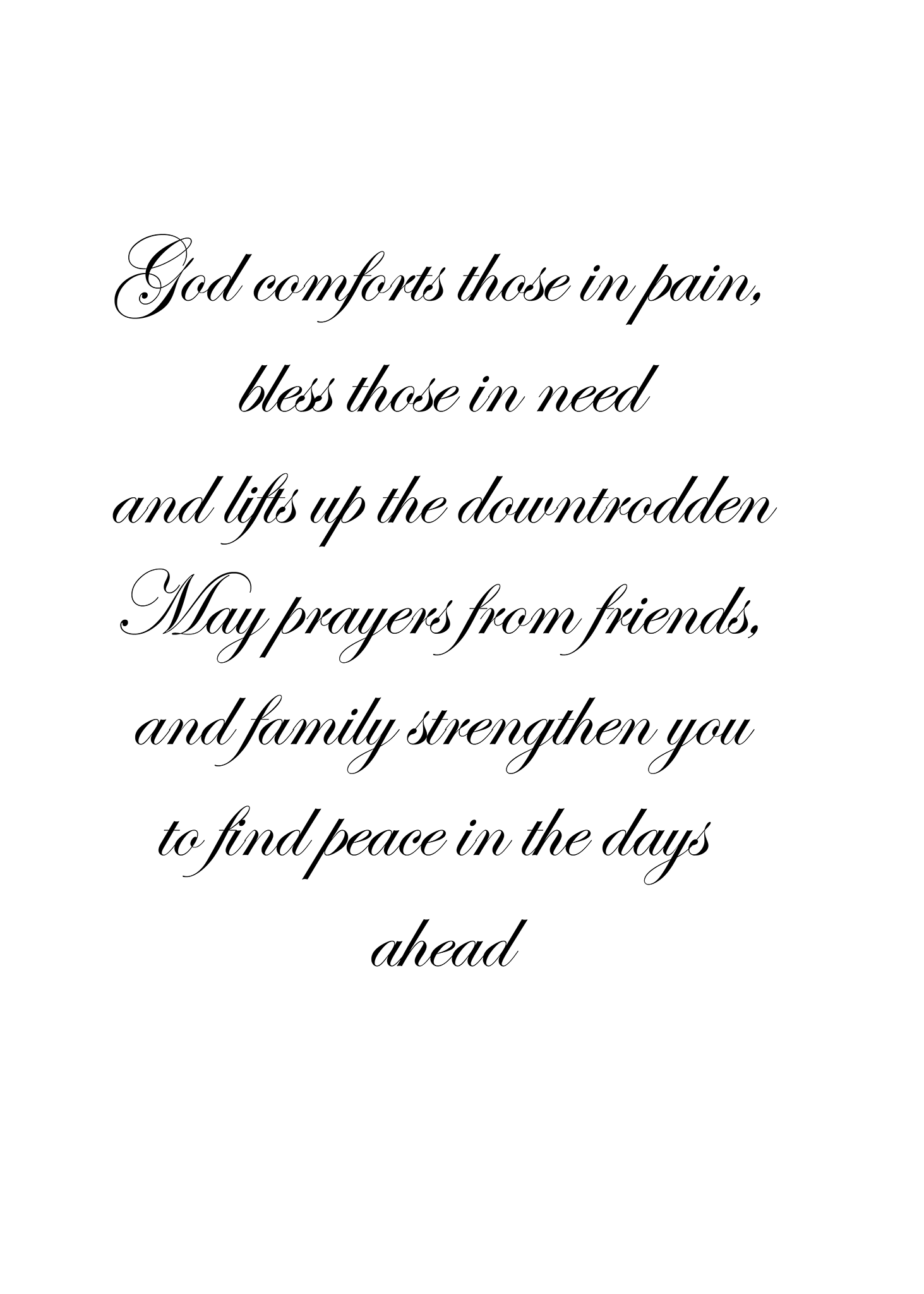 Sending prayers