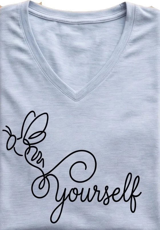 beyourselfteeshirtsbluefolded.jpg