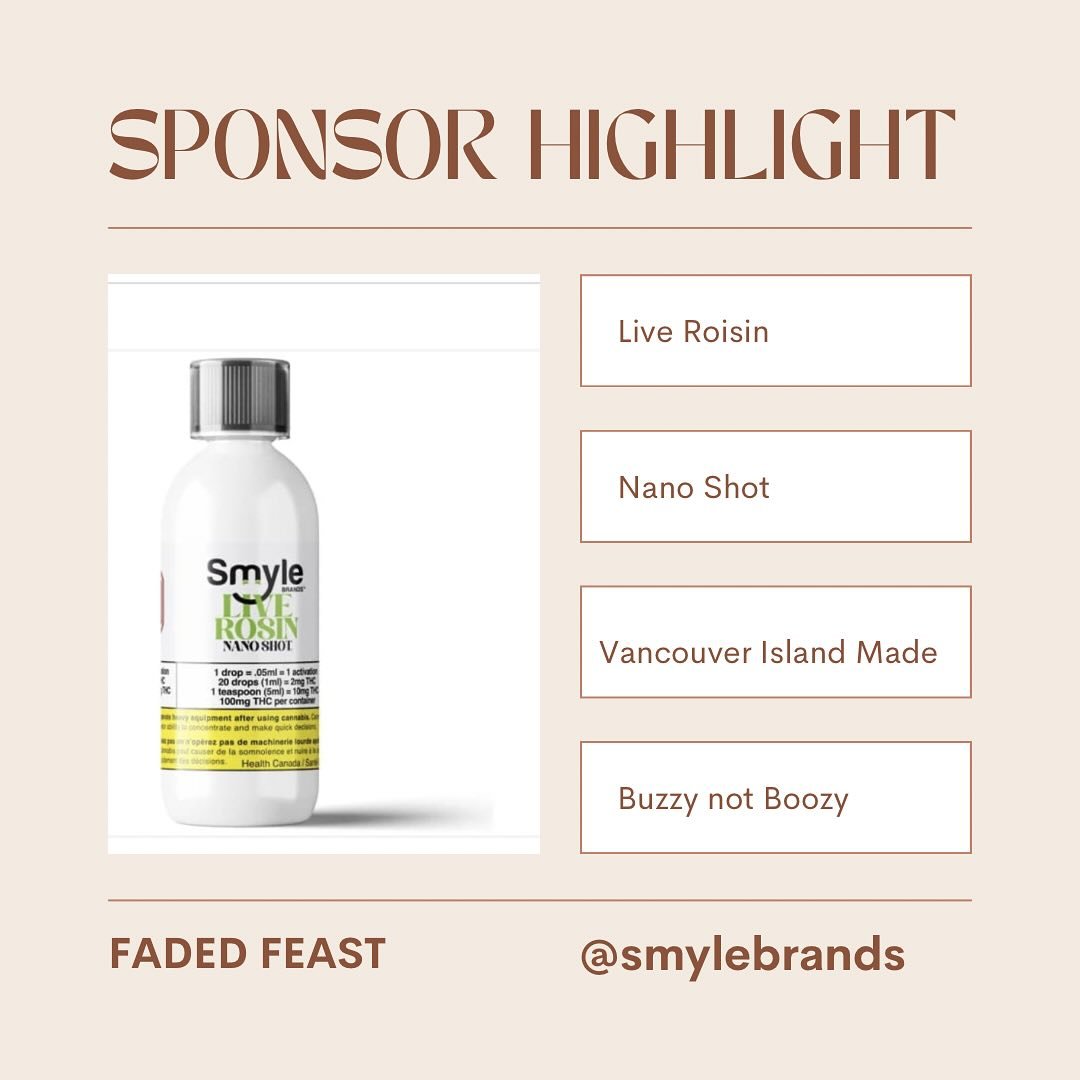 It&rsquo;s less than a month until @fadedliving and I bring you a Faded Feast. On July 12 we will be serving up an evening full of community and good vibes. 

We are thrilled to announce that @smylebrands have generously donated some of their rosin n