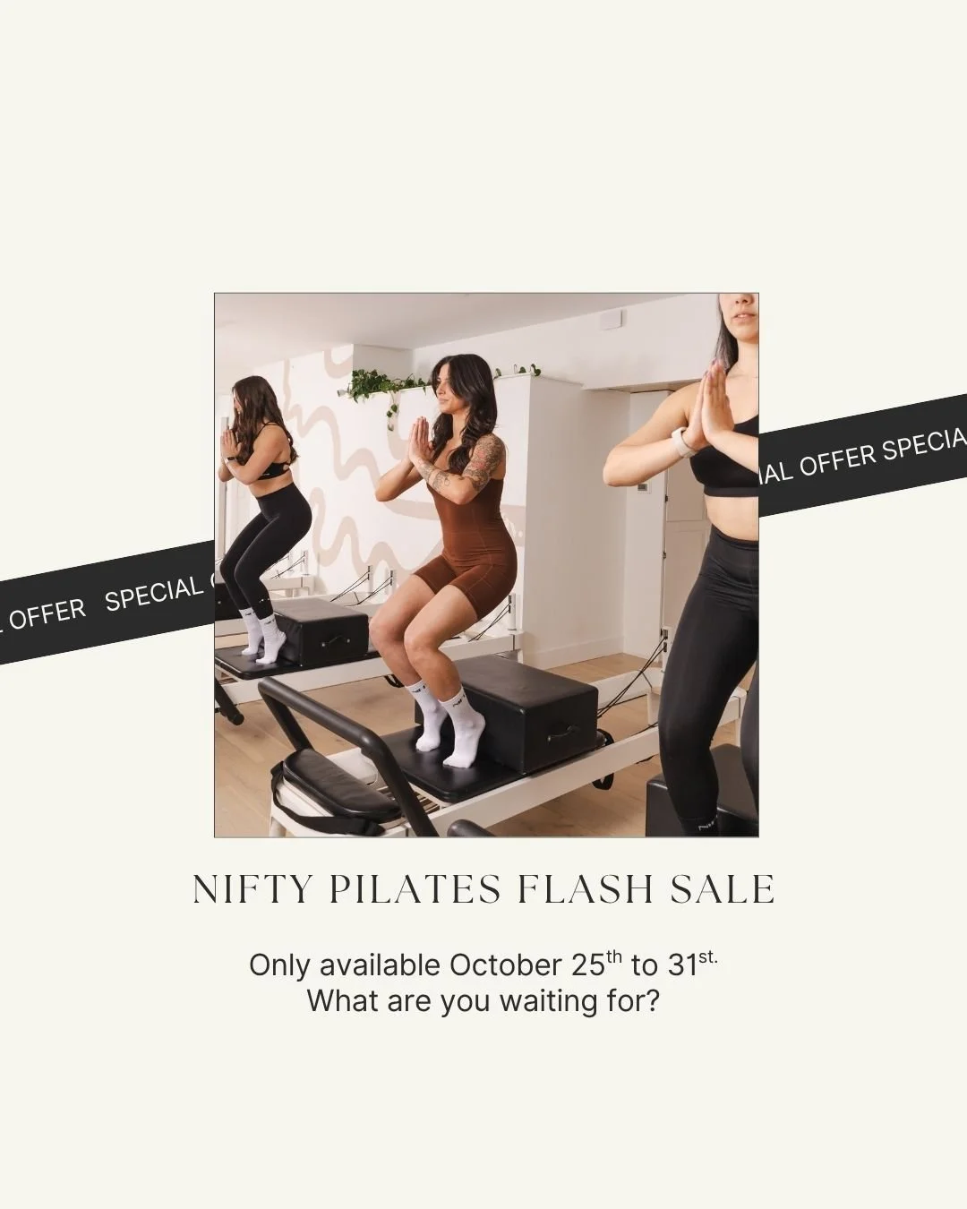 This isn't a trick, but it sure is a treat. 👻 😉 

A deal on group classes AND studio takeovers? Get 'em while you can online or in the Nifty app!