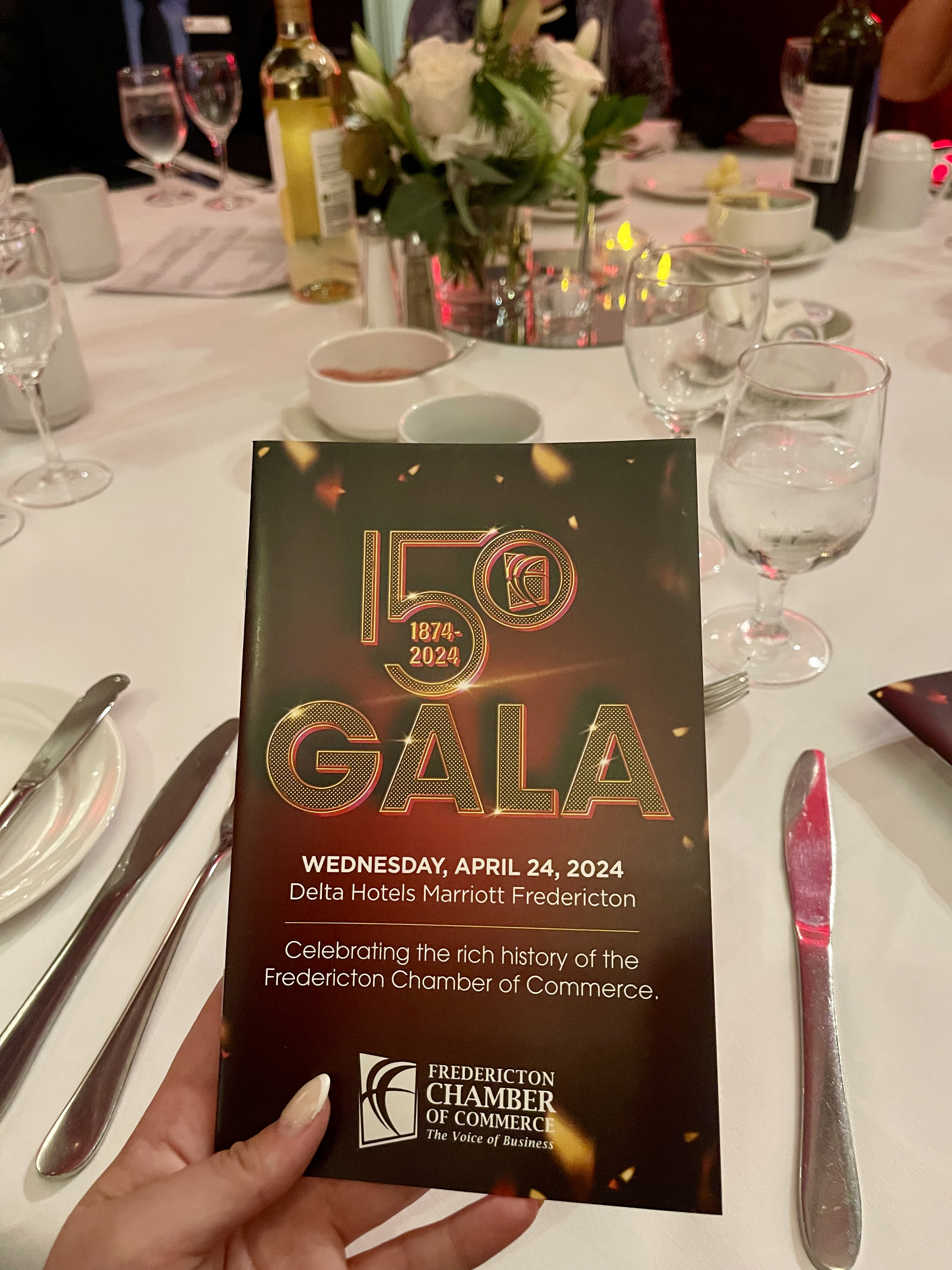 Fredericton Chamber of Commerce - 150th Anniversary Gala Awards Dinner