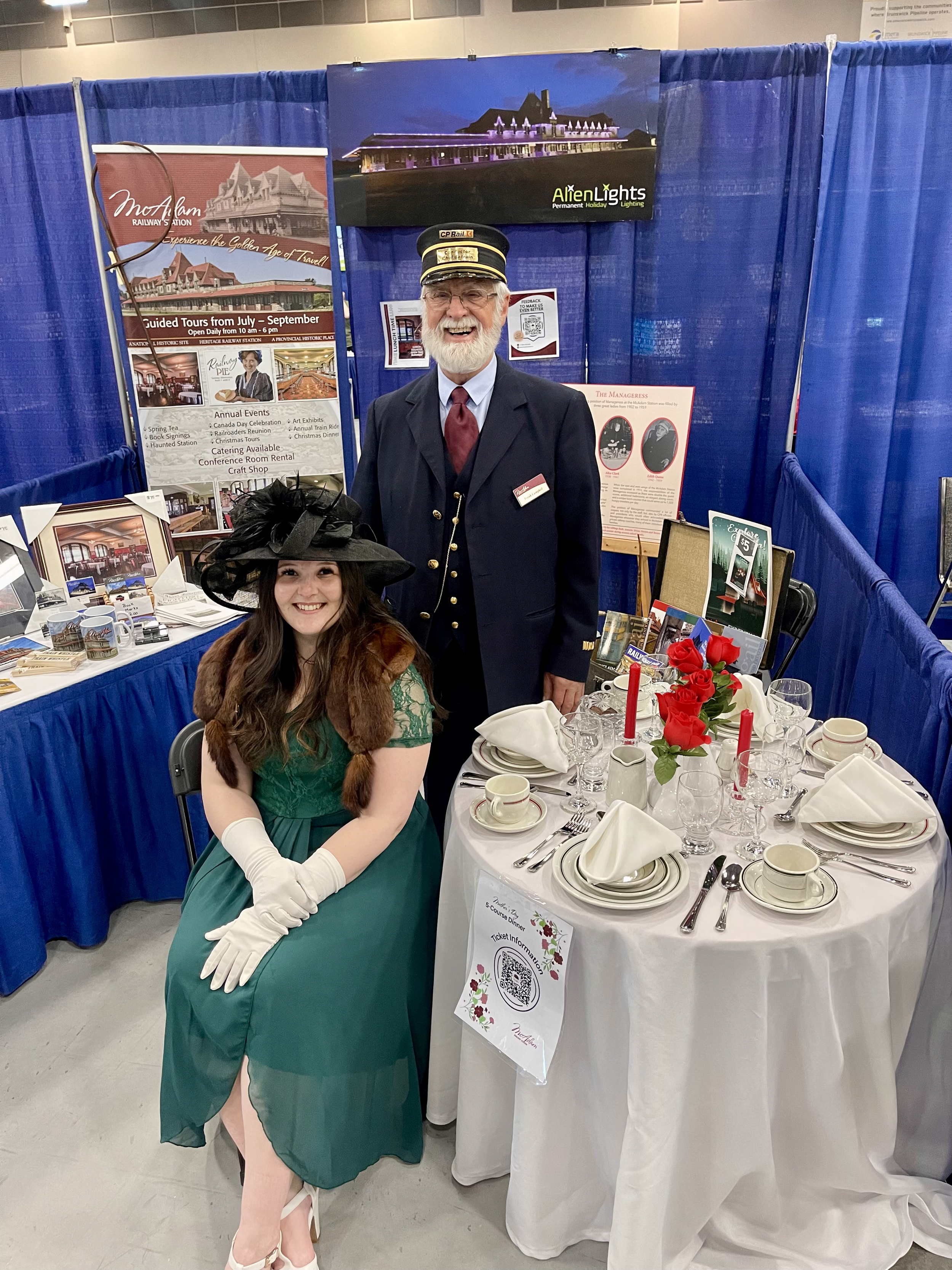 Organized participation in the St. Stephen Home Show to get more people to visit the McAdam Railway Station in 2024. 