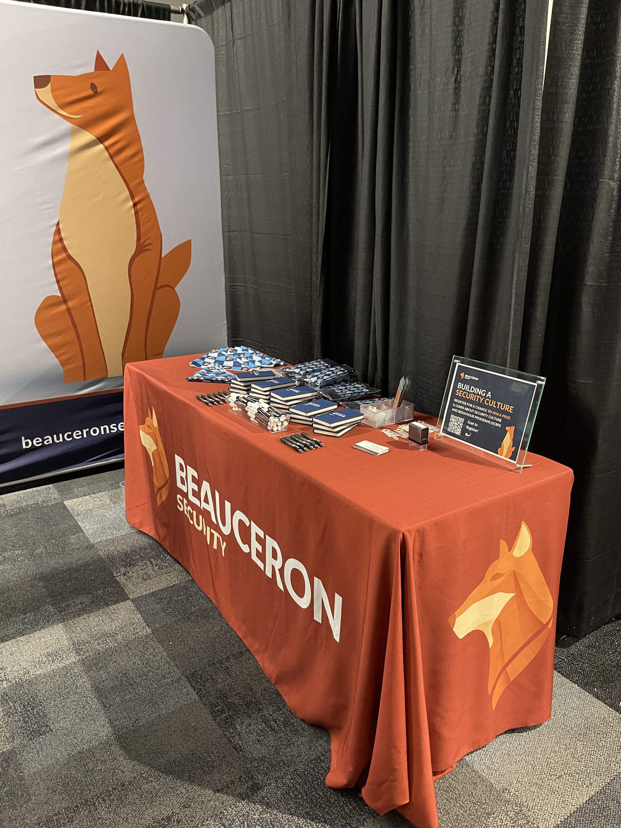 Organized and displayed swag & a webinar lead capture stand to drive brand awareness and collect Marketing Qualified Leads at Atlantic Security Conference 2025