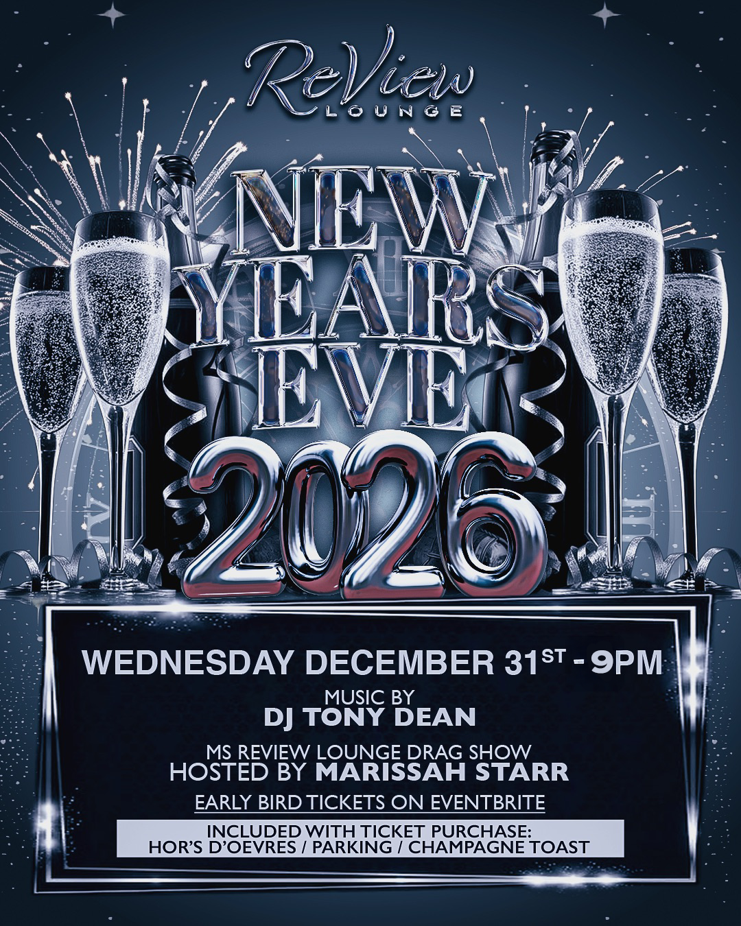 New Years Eve Black and White Party