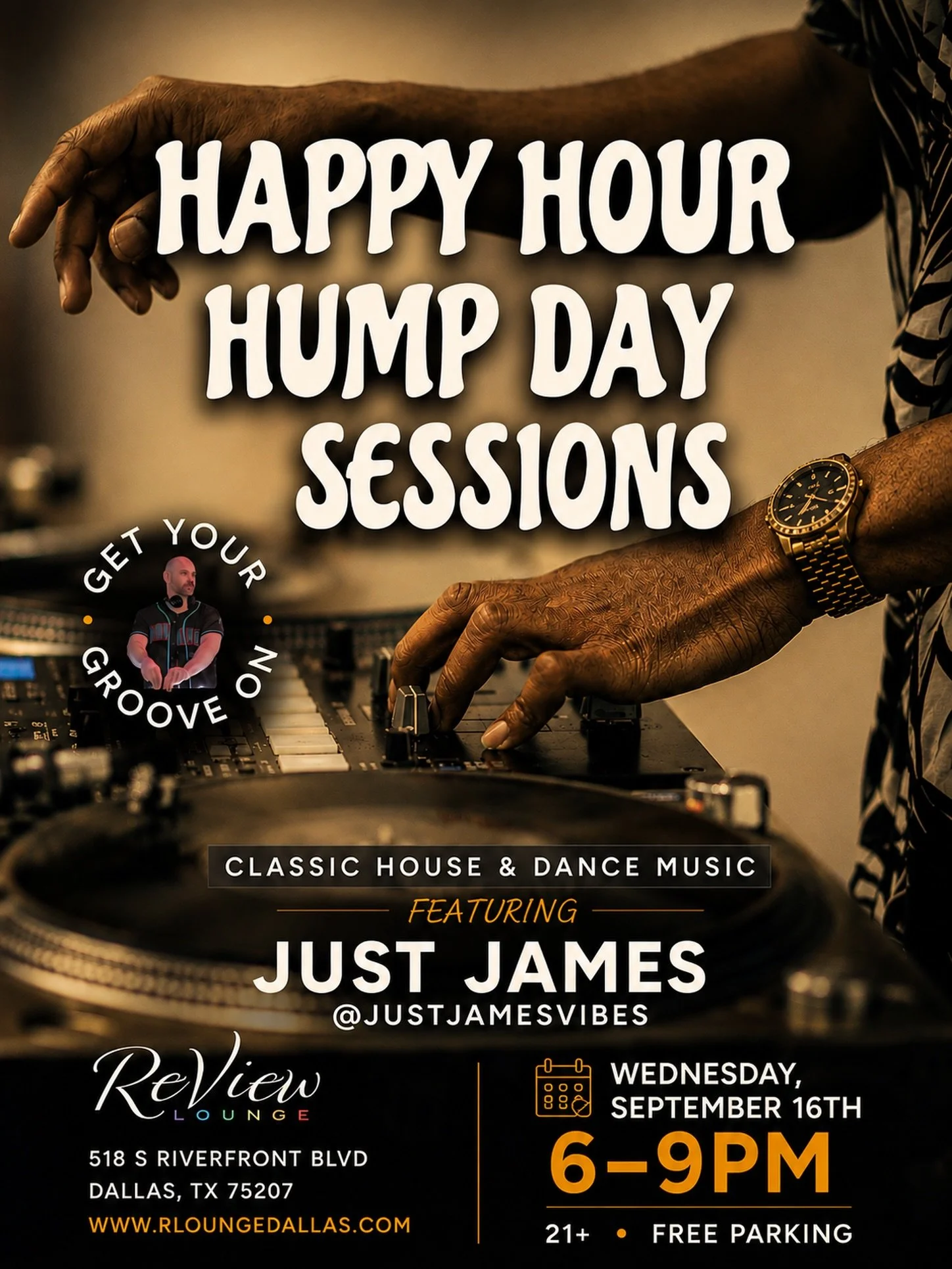 Introducing Hump Day Sessions &mdash; our new once-a-month Wednesday Happy Hour dedicated to great drinks, great vibes, and showcasing some of the most amazing DJs in Dallas and beyond.

We&rsquo;re kicking things off Wednesday, September 16th with J