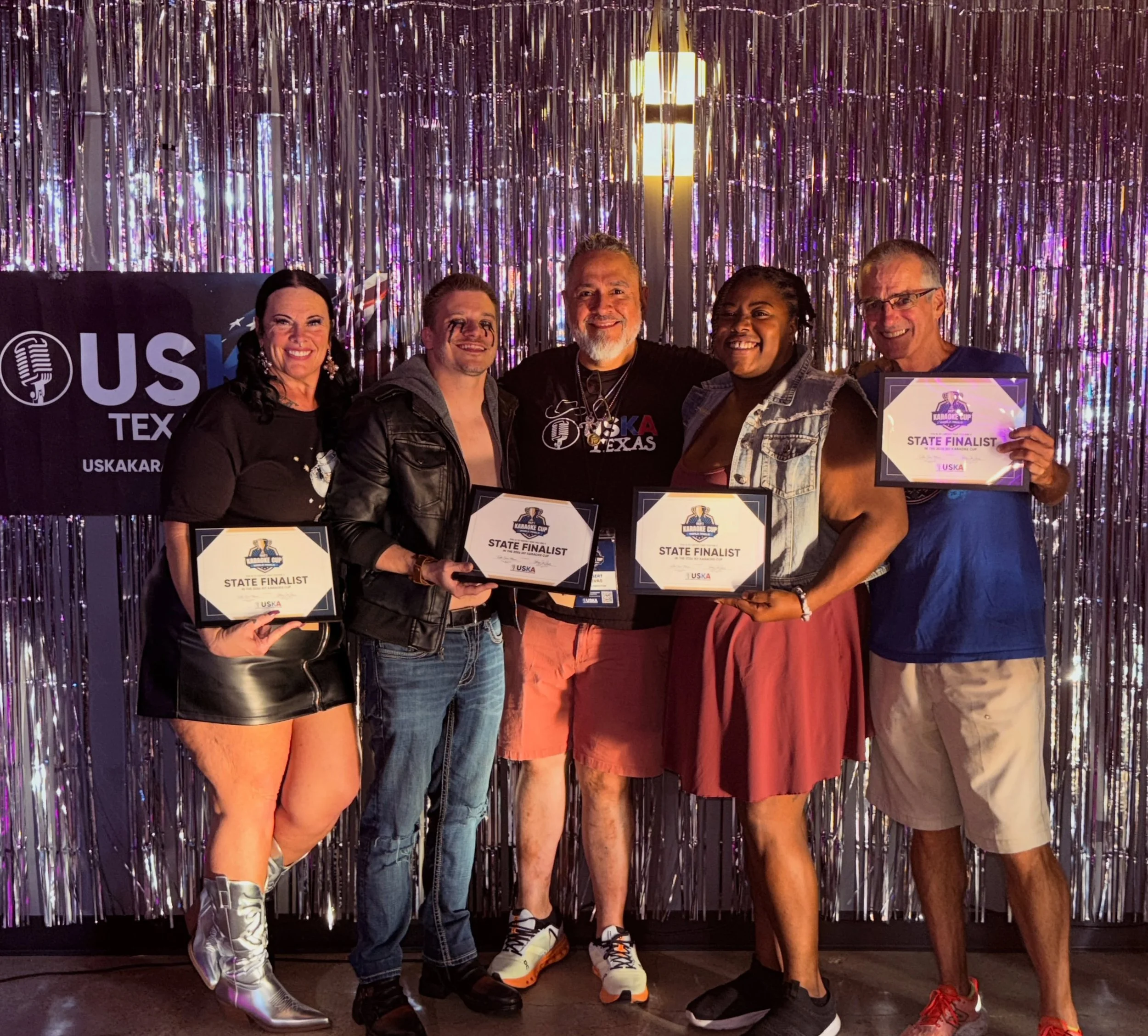 Congratulations on the finalist for the USKA. Karaoke cup championship. Looking forward to seeing everybody compete again on August 29 at 4 PM. Be sure to sign up early . @uskatexas 

Thank you, Alex Hux for being an amazing KJ for the day. @hotmessk