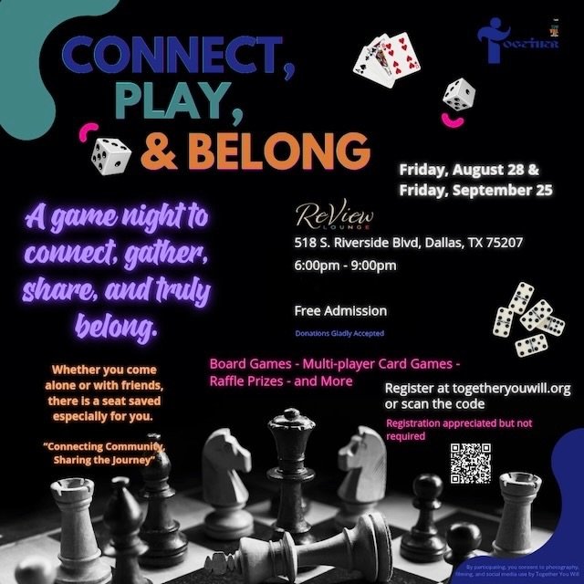 🎲♟️ CONNECT, PLAY &amp; BELONG! 🃏🎉
Looking for a fun way to meet new people, make connections, and enjoy a night out? Join us next Friday, August 28that ReView Lounge for Connect, Play &amp; Belong &mdash; Game Night!
Come solo or bring your frien
