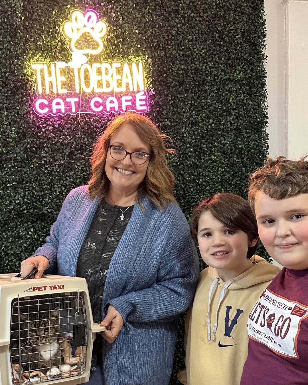 We sent home two more kitties yesterday!! 

Adoption 130 is Biscuit. It took awhile for Biscuit to come out of her shell (and out from under the couch!), but when she did, she found her family in record time!! The amount of love and healing Biscuit i