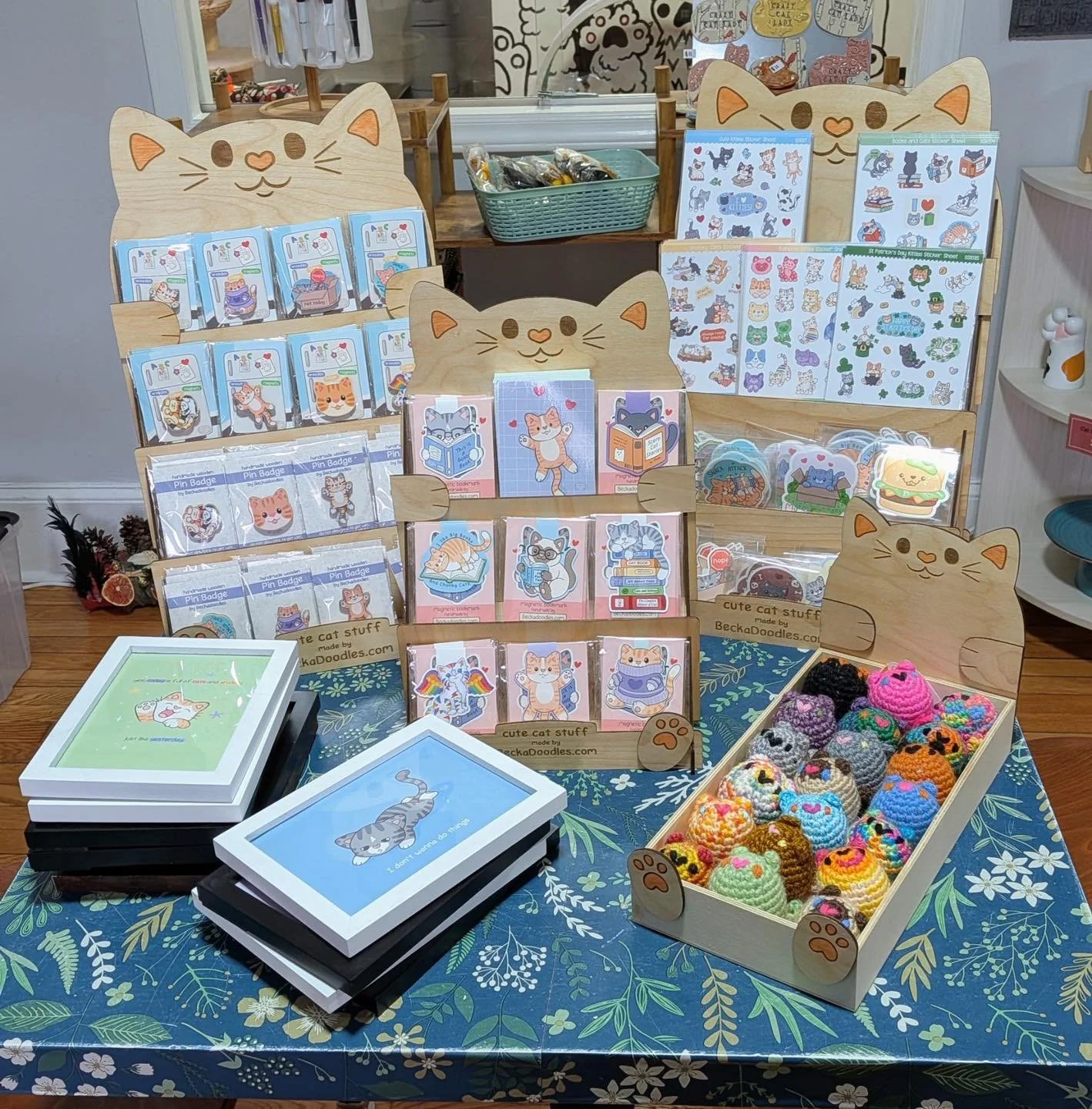 They&rsquo;re heeeeeeeeeeeeere!!! 

Local artist, BeckaDoodles the art of cute, stopped by today and stocked us up with the most adorable things! We love supporting talented local artists&mdash;especially when they&rsquo;re only 10 minutes away! How 