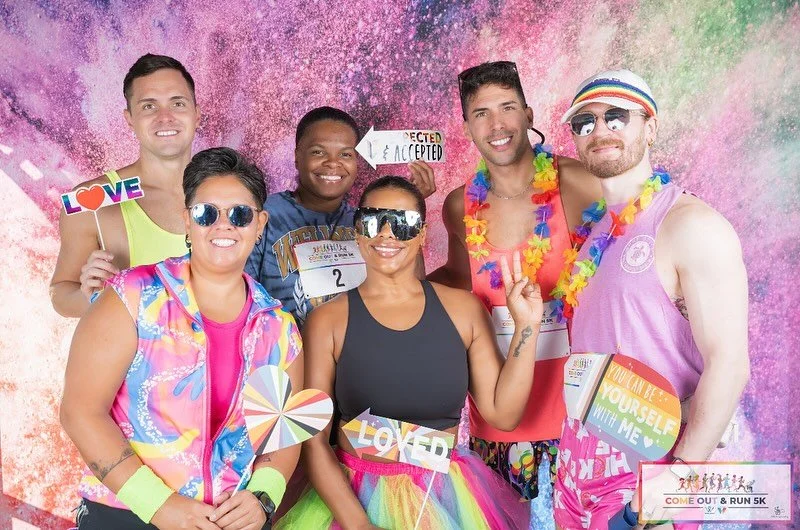 Photo booth joy bringing us right into the weekend ๐๐ซ
Make sure to tag your friends and share your favorite moments ๐ซถ๐ผ 
๐๐ผ ๐ธ @justinbaiadphotography 
#WiltonPride #Pride5K #RunWithPride #PrideAndJoy #CommunityStrong #LoveIsLove #WeekendVibe
