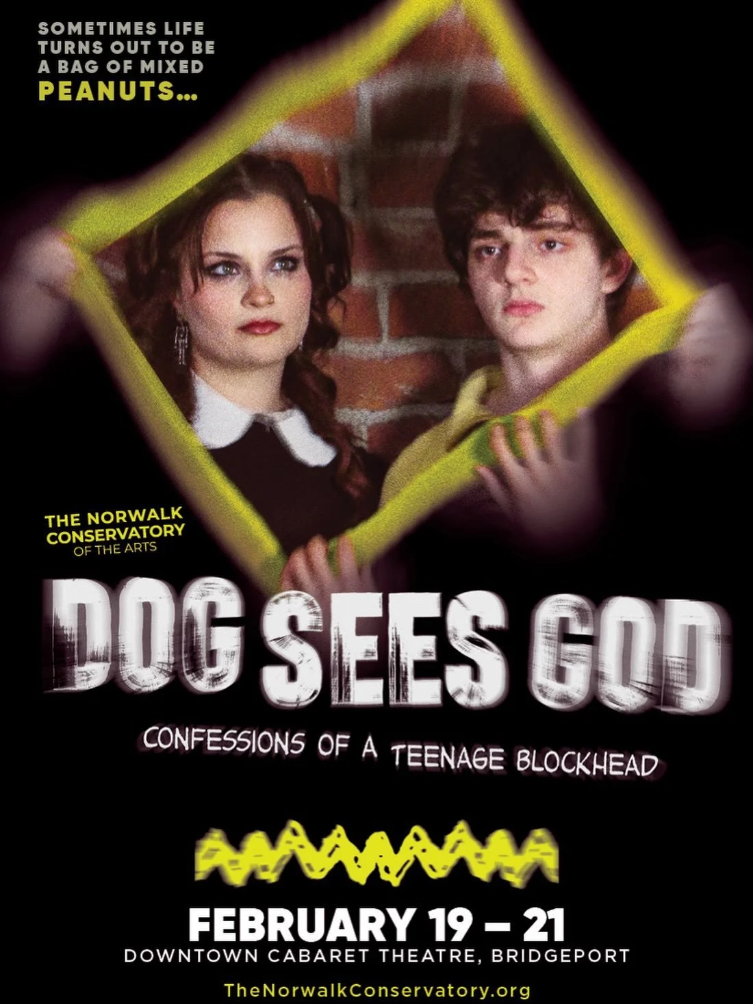 We&rsquo;re so excited to share this upcoming event hosted by the Norwalk Conservatory of the Arts!

Join us in showing up and showing love 🫶🏼 check below for more details 

The Norwalk Conservatory of the Arts is proud to present Dog Sees God: Con