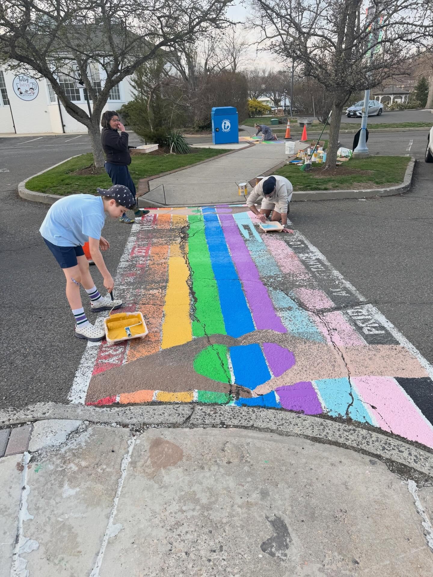 After a long, brutal winter, a little color goes a long way 🌈

Our beautiful crosswalks @wiltonlibrary_ct got a fresh touch-up and are looking bright, bold, and ready to welcome everyone 

#wiltonpride #wiltoniswhereyoubelong #wiltonct #prideevents 