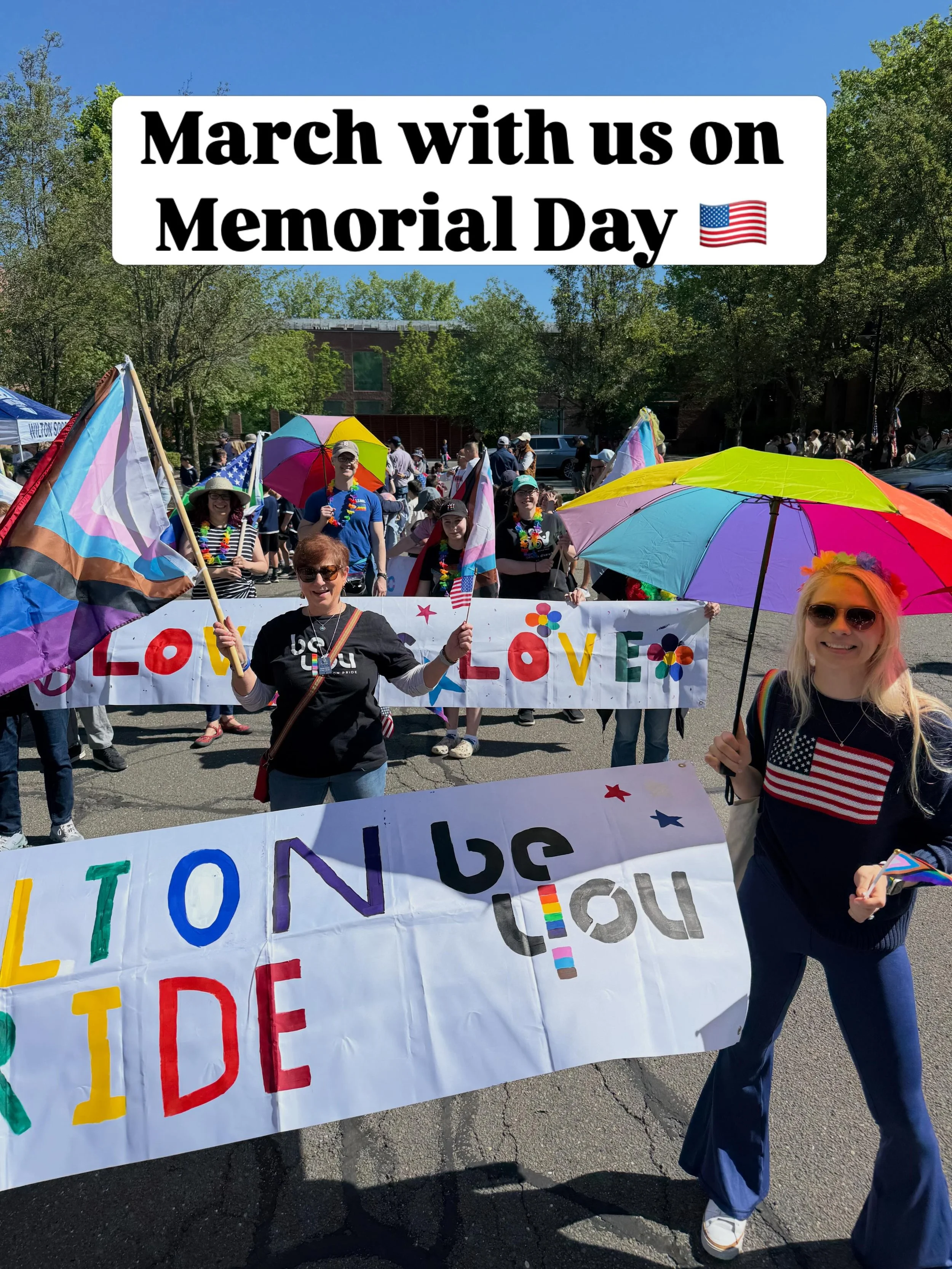 March with Wilton Pride! 🌈
Join us on Memorial Day, May 25, 2026 at 9:00 AM as we come together to honor our fallen service members who made the ultimate sacrifice for our country 

⭐️ Take the first step: Click the link in this post (also in our bi