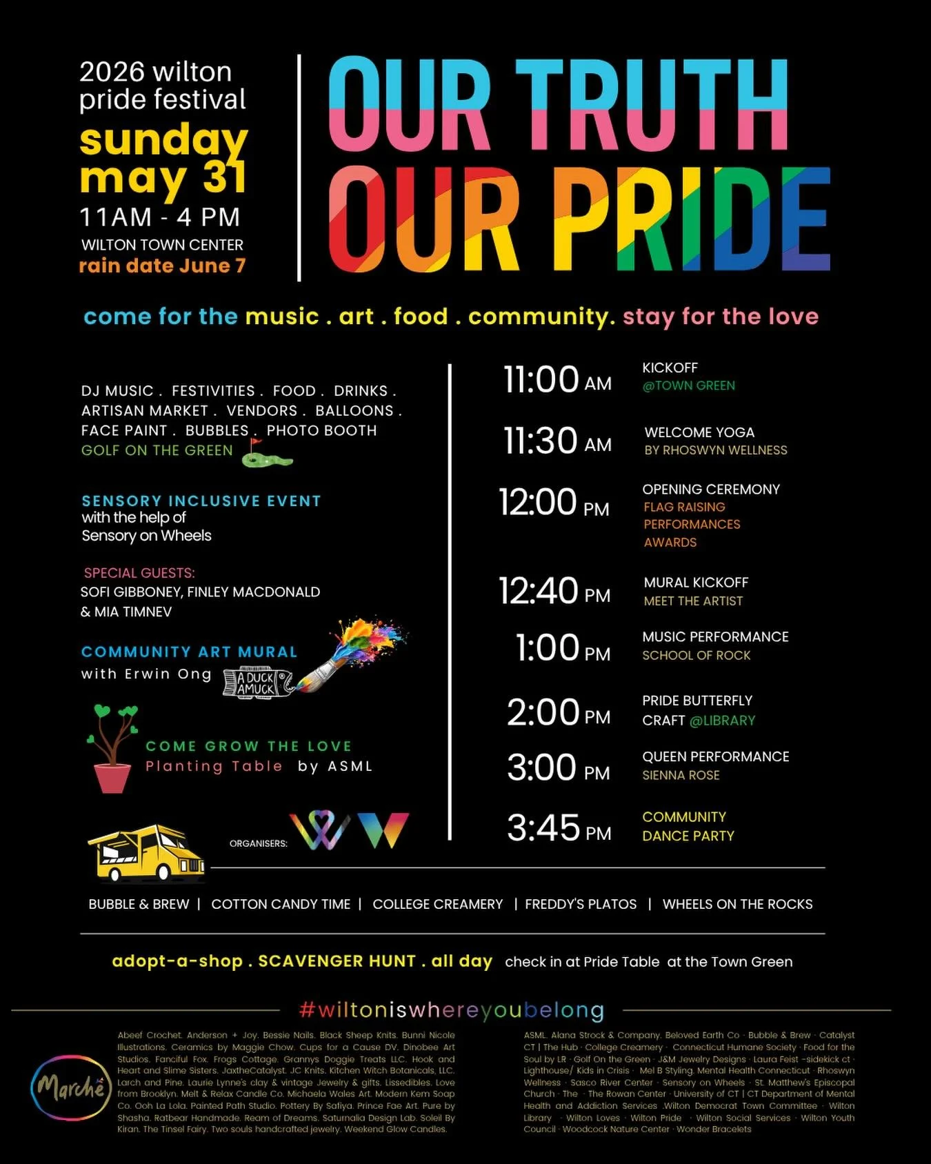 Come spend the day with us celebrating exactly who you are 🌈 

We&rsquo;ve got an incredible lineup of vendors, organizations, performances, and local favorites joining us and this is only the beginning 🩷

Mark your calendars, bring your people and