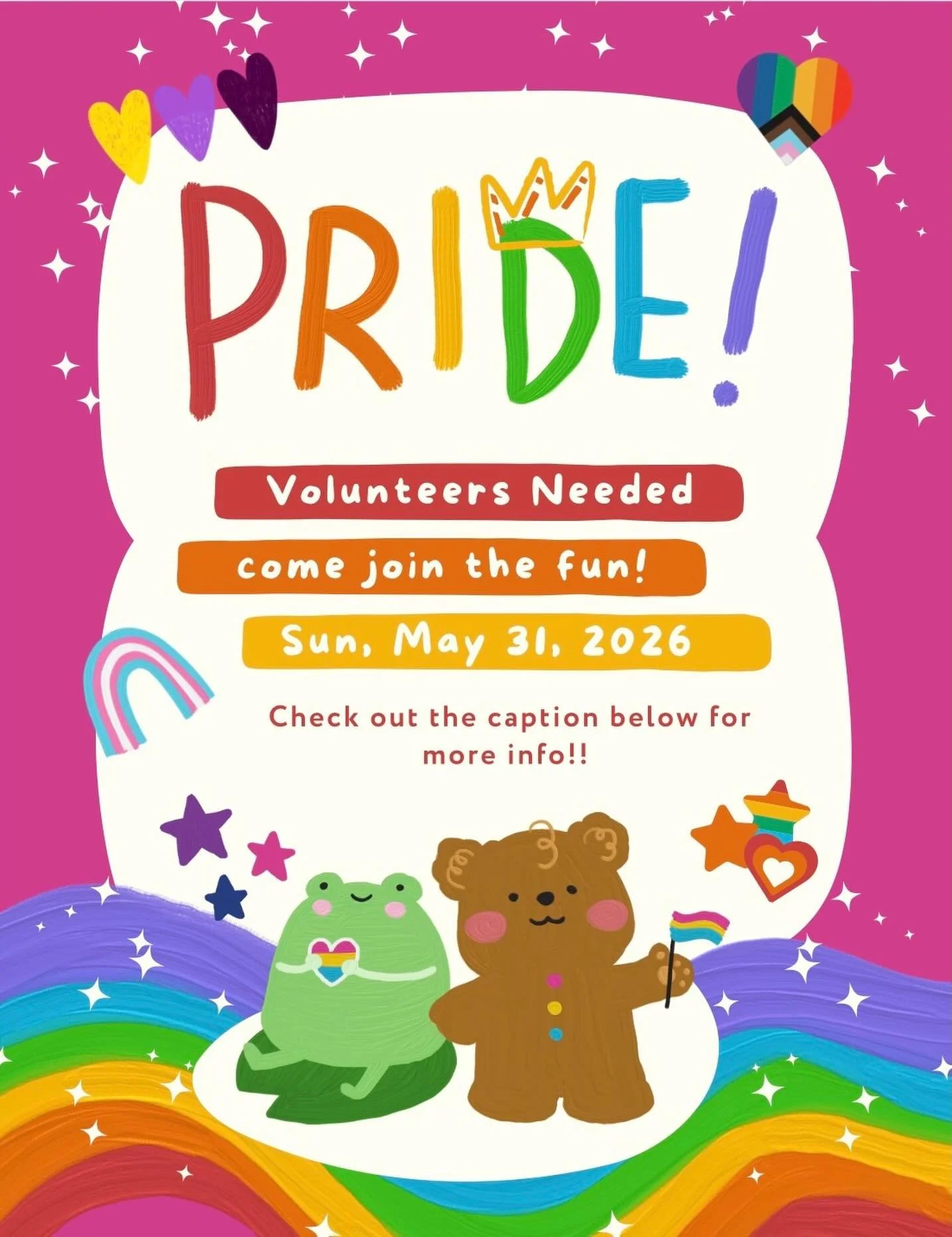 🌈 With Pride quickly approaching we&rsquo;d love to have you be part of it all 

Maybe you want to help set up on Saturday&hellip;
Maybe you&rsquo;re the hero helping us break down on Sunday?
Maybe you just want to spend the whole weekend with us?!
