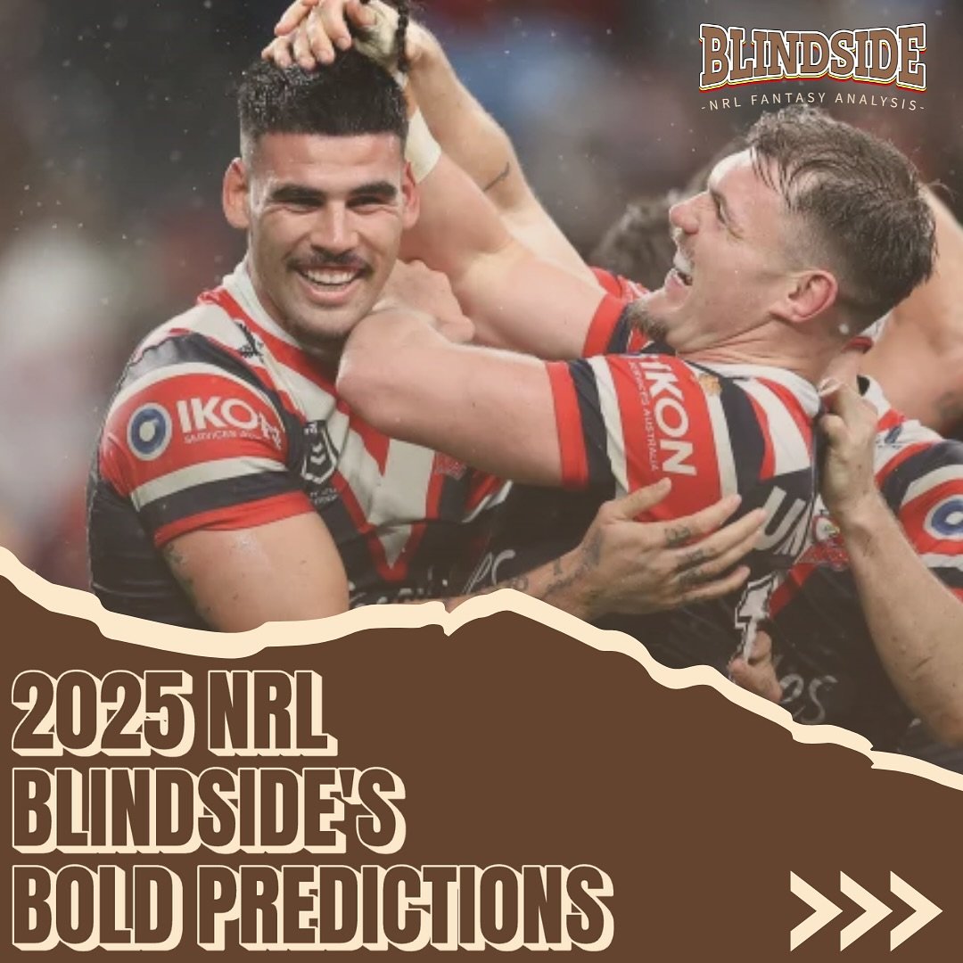 Mix of Blindside and fan bold predictions for the 2025 season!

Prepping for the best season for footy and fantasy we&rsquo;ve ever seen

What do you agree with? 
What don&rsquo;t you agree with?
What are your predictions?

Comment below 👇 

#nrl #n