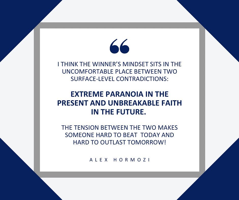 Mastering a winner&rsquo;s mindset is an enduring skill, &amp;/or a paradox? 

Would you agree with Alex?