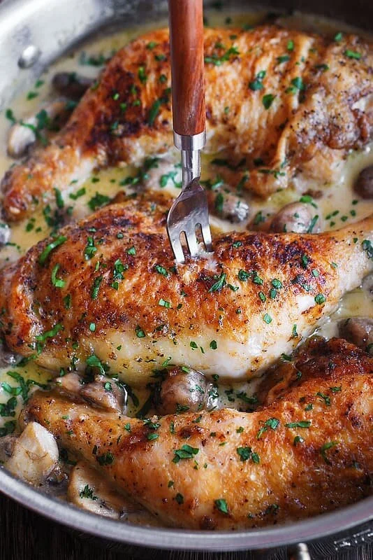 Mushroom Chicken Quarters (GF)