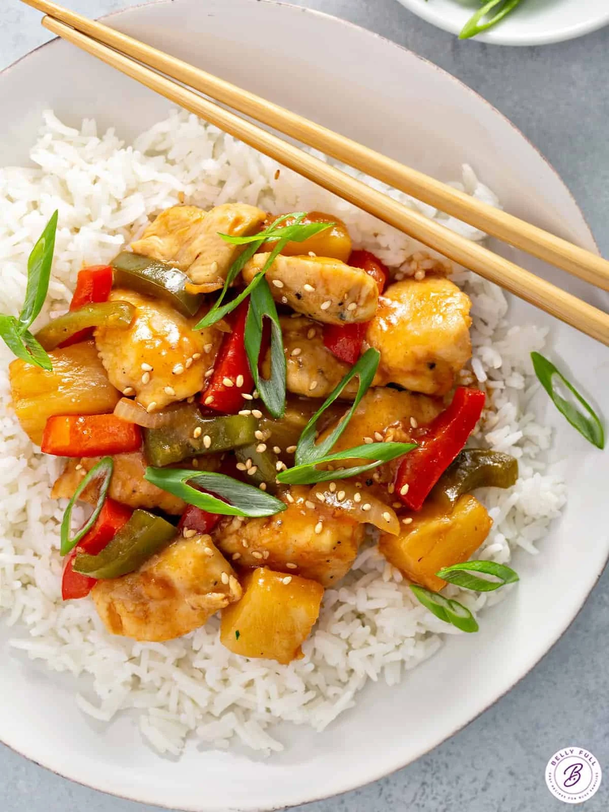 Sweet and Sour Chicken on Rice
