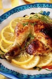 Lemony Marinated Chicken Leg Quarters with Honey Drizzle