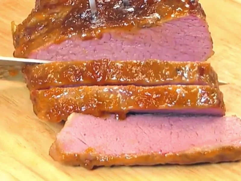 Apricot Garlic Glazed Beef