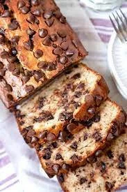 Chocolate Chip Banana Bread Loaf