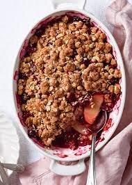 Cranberry, Peach, and Apple Crunch