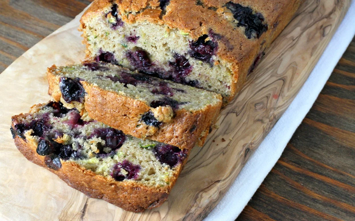Blueberry Zucchini Kugel Loaf