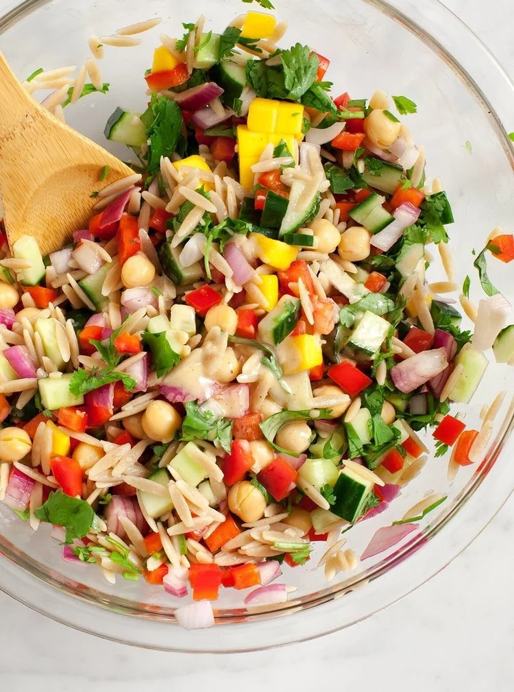 Rainbow Orzo Salad