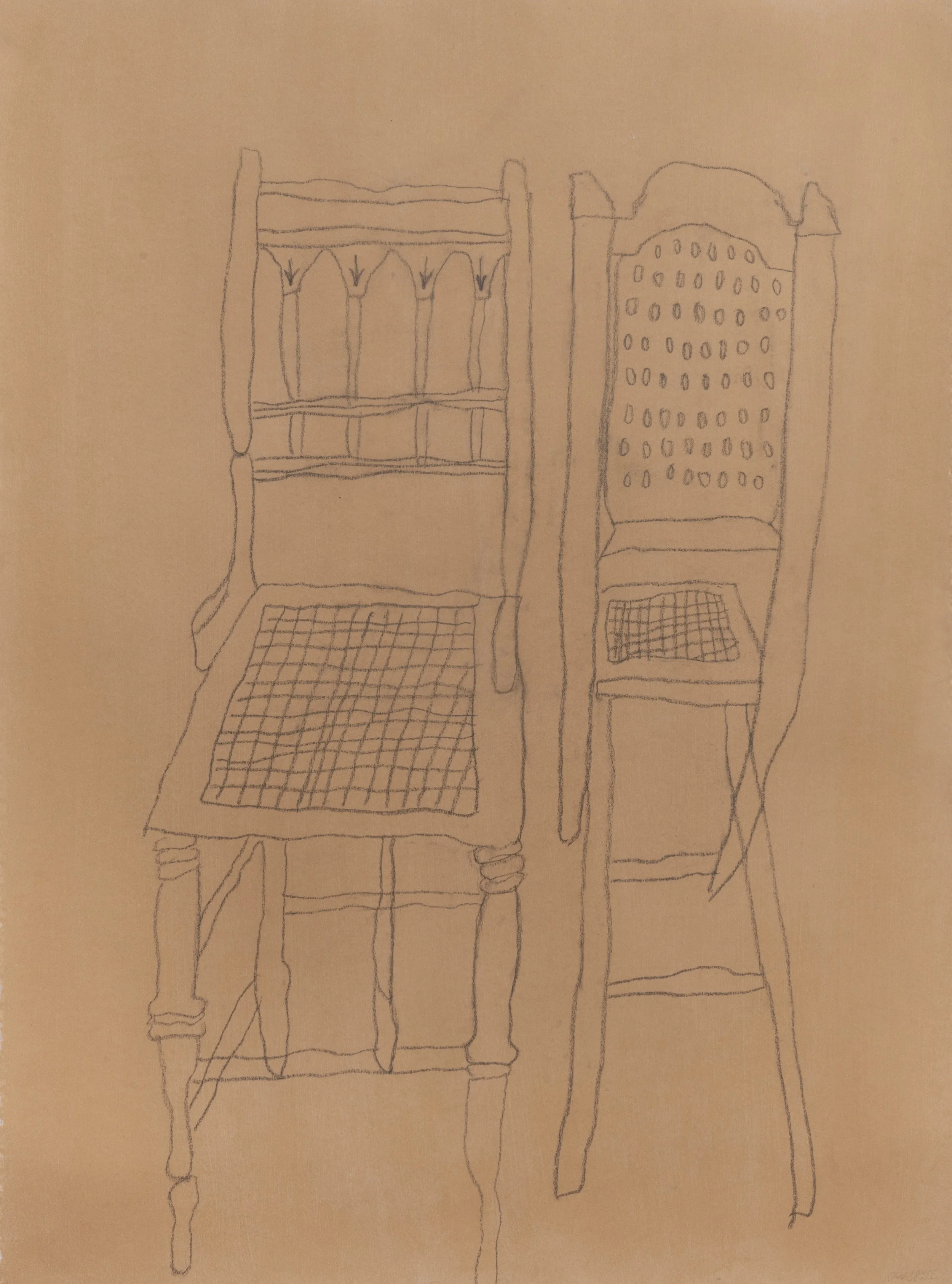 Yet in themselves are nothing, pencil on paper, 30 × 22 in., 2023