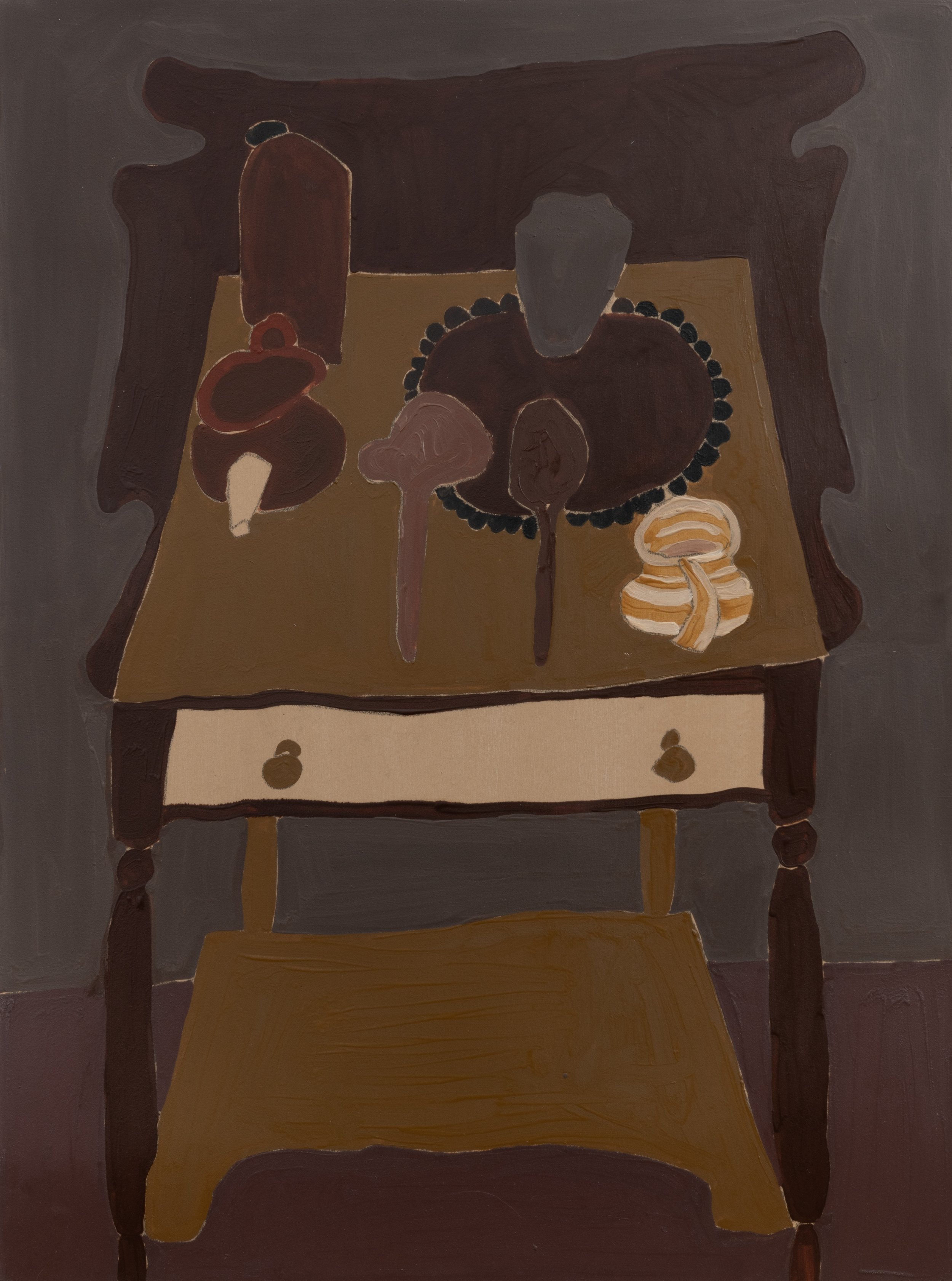 Nothing is so fleeting as form, oil on paper, 30 × 22 in., 2023