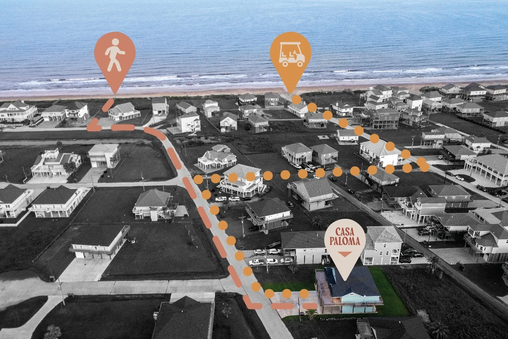 Map of beach access