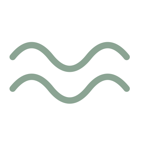 Two wavy lines, one above the other.