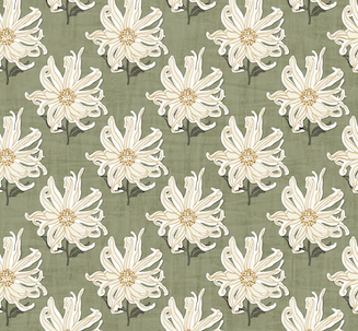 vintage dahlia - sage green